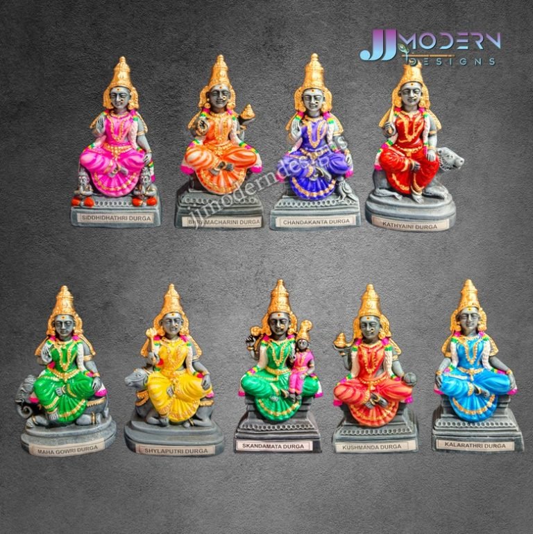 Nava Durgai Set 10inc Clay Navarathri Golu Dolls Online Shopping