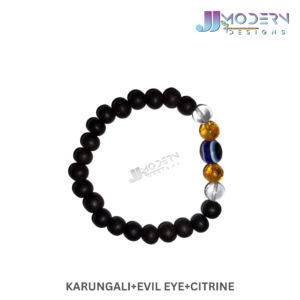 Karungali ,Evil Eye ,Citrine Bracelet